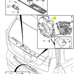 Zamek klapy bagażnika Volvo XC70 V70 31333541 - obrazek 2