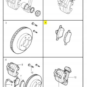 Klocki hamulcowe przód Volvo 30793799 - obrazek 2