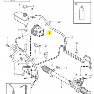 Pompa wspomagania VolvoC70,S/V70,S80,V70XC 8251734 - obrazek 4
