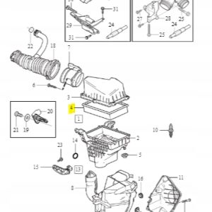 Wkład filtra powietrza Volvo S40 C30 V50 30639701 - obrazek 2