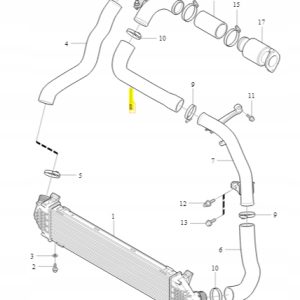 Wąż intercoolera Volvo S60 S80 V60 V70 31274551 - obrazek 2