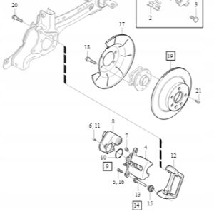 Klocki hamulcowe tylne Volvo S80 V70 XC70 32300258 - obrazek 4