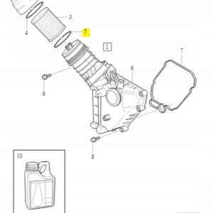 O-Ring dolny filtra oleju Volvo 30640790 - obrazek 2