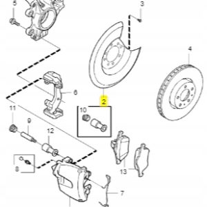 Osłona tarczy hamulcowej Volvo 30778890 - obrazek 2
