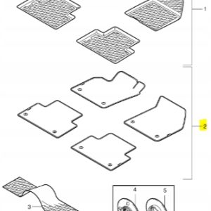 Dywaniki tekstylne VolvoS40/V50/C30 39806180 - obrazek 2