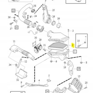 Wkład filtra powietrza Volvo C30 C70 S40 V40 V50 - obrazek 2