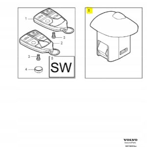 Czujnik Alarmu Volvo S60 S80 V70 XC70 XC90 8624284 - obrazek 2