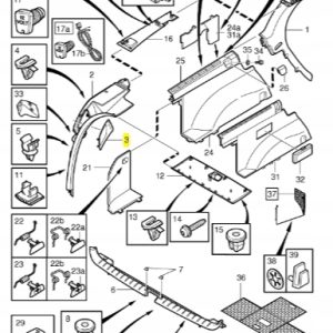 Osłona głośnika bagażnika Volvo V70 9478437 - obrazek 2
