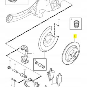 Tarcza Hamulcowa tylna Volvo XC60 (-17) 31410569 - obrazek 2