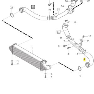 Rura / Wąż powietrza intercoolera Volvo V40 - obrazek 2