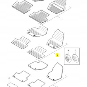 Dywaniki tekstylne czarne Sport Volvo XC60 -17 - obrazek 2