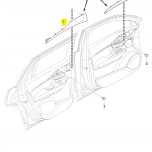 Listwa Ozdobna drzwi B&W Volvo 31393429 XC90 - obrazek 4
