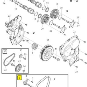 Zestaw paska rozrządu Volvo OE 31480645 - obrazek 2