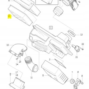 Wkład filtra powietrza Volvo 30757155 - obrazek 2