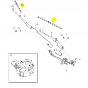 Pióra wycieraczek Volvo XC40 32257589 - obrazek 2