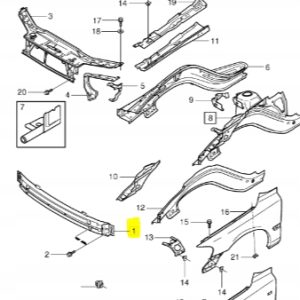 Belka zderzka przód Volvo S60 (-10) 31253240 - obrazek 3