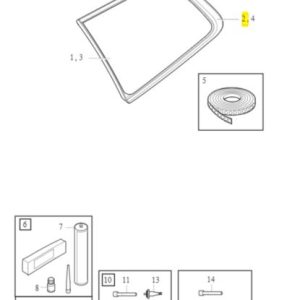 Listwa szyby lewy tył Volvo XC90 (16-) 31371235 - obrazek 2
