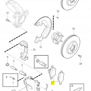 Klocki hamulcowe Przód Volvo C30 C70 S40 V40 V50 - obrazek 2