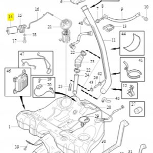 Filtr paliwa Volvo S60 V70 XC70 XC90 32242189 - obrazek 2