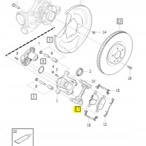 Klocki hamulcowe tył Volvo S60 V60 XC60 XC40 XC90 - obrazek 3