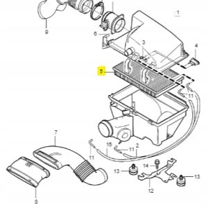 Wkład filtra powietrza Volvo S80(-06) 9186361 ASO - obrazek 2