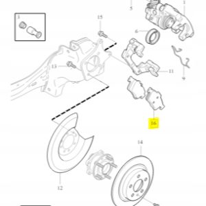 Klocki hamulcowe tylne Volvo Comfort Pad 32373166 - obrazek 2