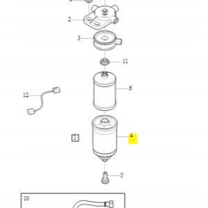 Filtr paliwa Volvo S60 S80 V70 XC70 XC90 31261191 - obrazek 2
