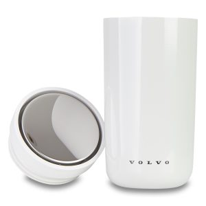 Biały kubek termiczny 200ml 360° Volvo OE - obrazek 2
