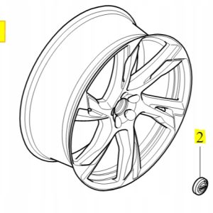 Kompletne koło 22'' letnie Volvo XC90 31454204 - obrazek 2
