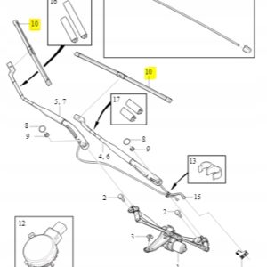 Pióra wycieraczek Volvo z podgrzewaniem 31689264 - obrazek 3