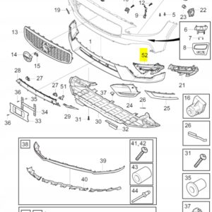 Wspornik mocowanie prawy halogen Volvo OE S90 V90 - obrazek 2
