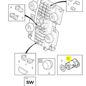 Czujnik temperatury wewnetrznej Volvo - obrazek 2