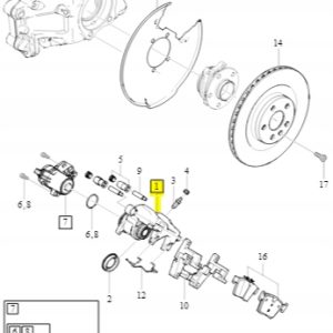 Zacisk hamulcowy lewy tył Polestar 2 Volvo XC40 - obrazek 2