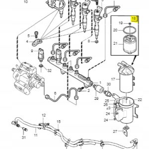 Wkład filtr paliwa Volvo 1.9D S40 V40 30652292 ASO - obrazek 2