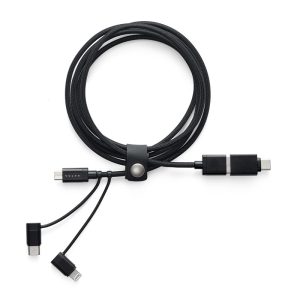 Uniwersalny Kabel Ładowania 3w1 czarny Volvo - obrazek 2