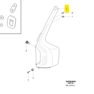 Lampa tylna (prawa) Volvo XC90 - obrazek 2