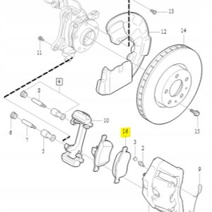 Klocki hamulcowe Przód Volvo 32373172 - obrazek 2