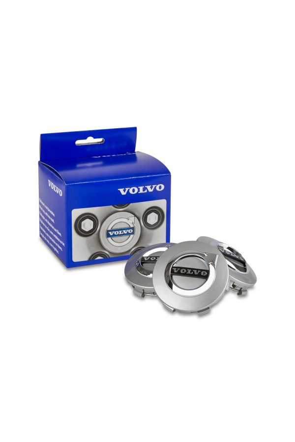 Dekielki do felg srebrne Volvo OE 31414934