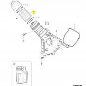 Filtr oleju Volvo S60 S80 V60 V70 XC60 XC70 XC90 - obrazek 2