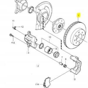 Tarcza hamulcowa przód Volvo S40 V40 - obrazek 2