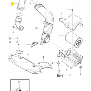 Rura dolot powietrza Volvo V40 31370730 - obrazek 2