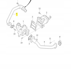 Rura przewód EGR Volvo D4204 32213481 - obrazek 2