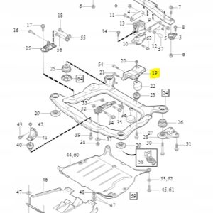Łapa / zamocowanie silnika tył Volvo 8666261 - obrazek 2
