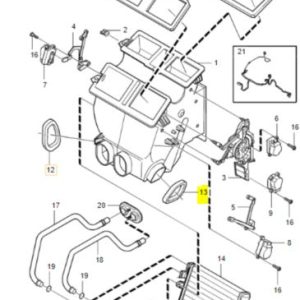 Prawa uszczelka rozdzielacza powietrza Volvo OE 8659893 - obrazek 2