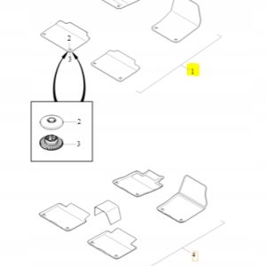 Dywaniki welurowe czarne Volvo V90CC 39835048 - obrazek 4