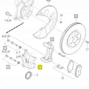 Zacisk hamulcowy prawy przód Volvo XC40 - obrazek 2