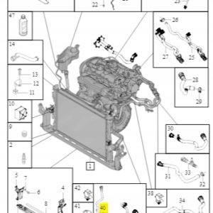 Wąż / przewód chłodnicy Volvo S60 V60 30668631 - obrazek 2