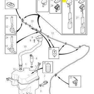 Dysza spryskiwacza lewa z ogrzewaniem Volvo OE 31301523 - obrazek 2
