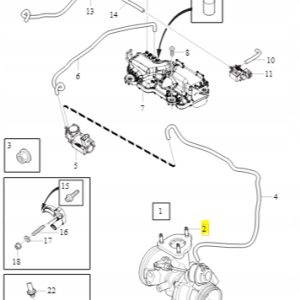 Szpilka kolektora spalin Volvo 30769411 - obrazek 2