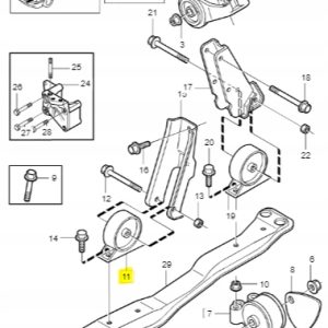 Poduszka silnika Volvo S40 V40 30873224 - obrazek 2